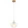 Suspension lamp ELADIN 1x27 40W, size 20x20x22.5-172 cm, bronze color