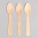 Tablespoons wooden, 11 cm, 12 pcs