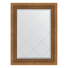 Mirror with engraving in the baguette frame, a bronze aquate 93 mm, 67x90 cm