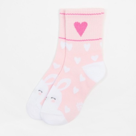 Children's socks KAFTAN "Bunny", size 18-20, pink color-3