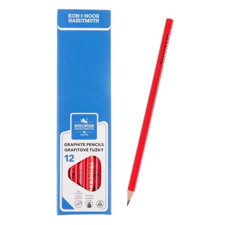 Chernographic pencil Koh-I-Noor 1802 "Triograph 1" b, red case