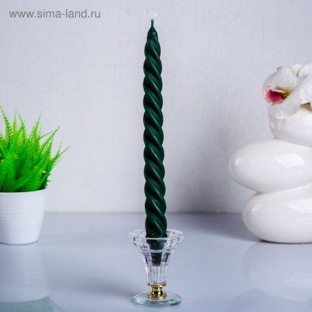 Candles twisted, 2.3x 24.5 cm, 5 hours, 50 g, multi -colored-1