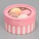 Makarun box, confectionery packaging tube with a window for you, 12 x 12 x 5 cm