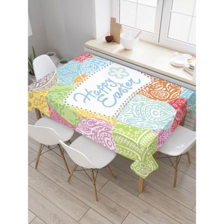 Tables on the table “Painted Easter eggs”, rectangular, sata, size 120x145 cm