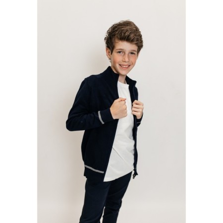 Jumper for boys, height 110-116 cm, dark blue color-2