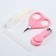 Child care set, 4 items, pink color