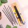 A set of candles in the cake, 6 pieces "Shine", yellow with black, 17 cm