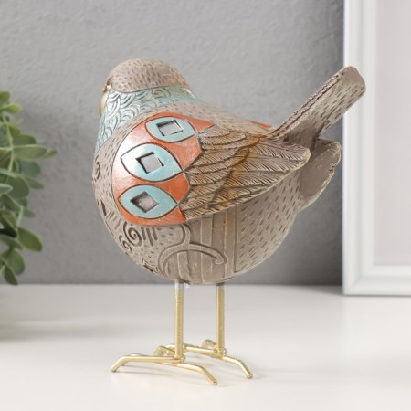 Polystone souvenir "Bright bird" 9x18x17.5 cm-3