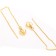 Hanging earrings Xuping chains, heart, color gold