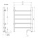 Electric towel Domoterm 109-5, 500x710 mm, right, white matte