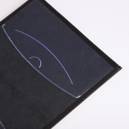 Cover for passport, black color-5