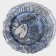 Glass dessert “Arabis”, D = 21.5 cm, Blue color