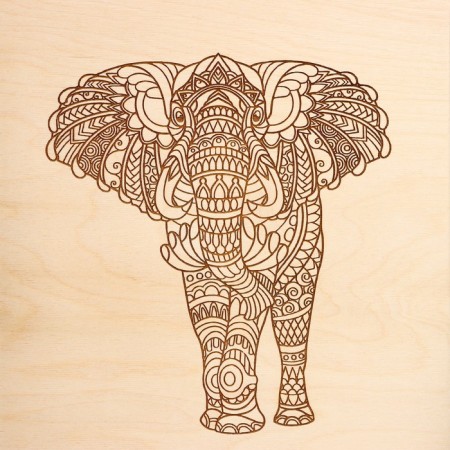 Panel wall "Elephant" 360 x 480 mm-2