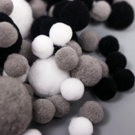 Decor for creativity "Pomponchiki. Classic" d = 1-3 cm set 135 pcs-2