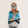 New Year! Carnival set "Cool snake", cape, mask, blue color