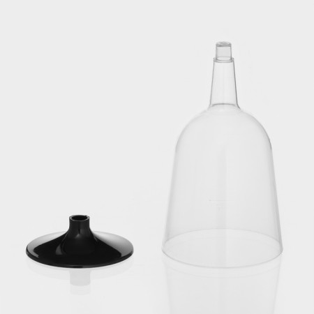 Plastic disposable glass for wine, 200 ml, transparent color-15