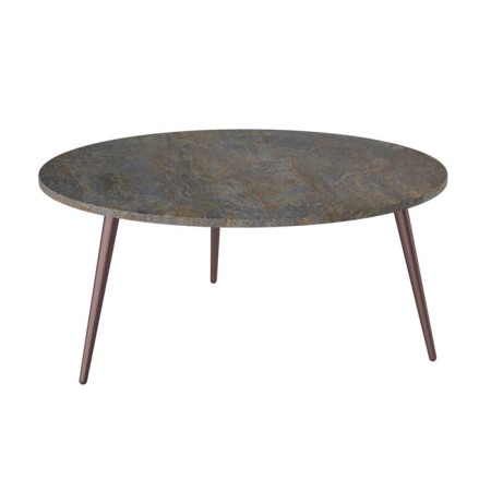Gouring Ricon table, 800x800x360, grunge/wine metallic