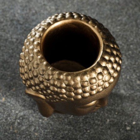 Kashpo - organizer "Buddha" bronze, 11x11x11cm-5