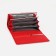 Women's wallet on magnets, red color