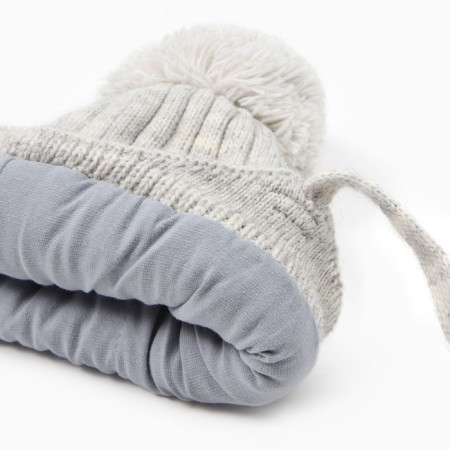 Children's hat, light gray, size 50-52-1