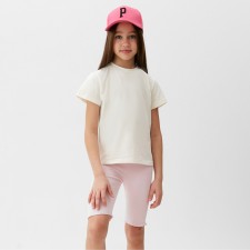 A set for a girl (T -shirt and bicycles) minku, pink color, height 128 cm