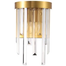 Lamp wall crystal Venecia 2XE14 40W, size 20x12x31.5 cm, bronze color