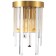 Lamp wall crystal Venecia 2XE14 40W, size 20x12x31.5 cm, bronze color