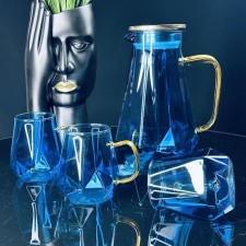 Drinking drink Lenardi, 6 glasses and a decanter 1.85 liters