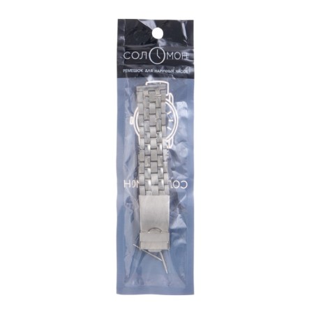 Solomon watch strap, 20 mm, metal, L-18 cm, chrome-3