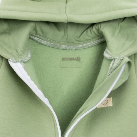 Combineson with a hood of crumbs, I am Basic Line, height 80-86 cm, green-8