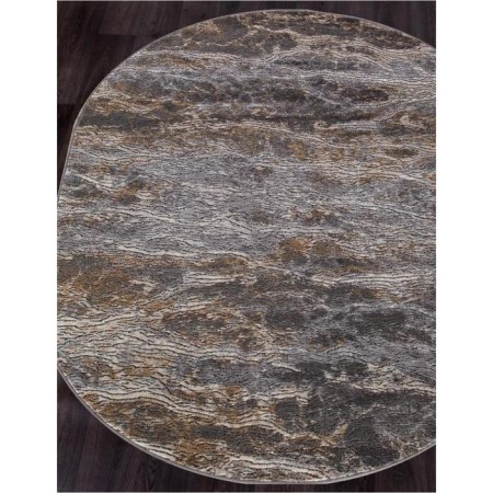 Oval carpet Merinos Serenity, size 200x400 cm, color Beige-Gray-1