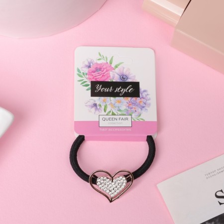 Hair gum "Miranda" heart, 5 cm