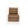 Handwheel chair-bed "Octa", size 75x100x75 cm, mobbled, brown strip