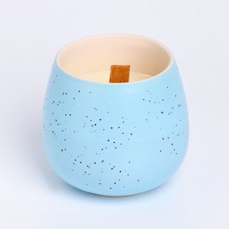 Superior wax candle in Kashpo "Tenderness", 8x8 cm, mix-4