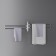 Towel holder, 4 knitting needles, Velcro
