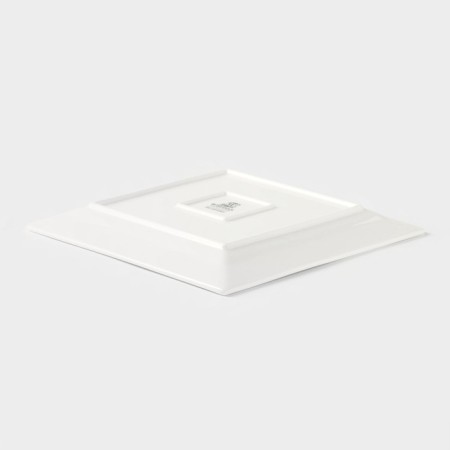 Porcelain Square Wilmax Stella, 25 × 25 cm, white color-2