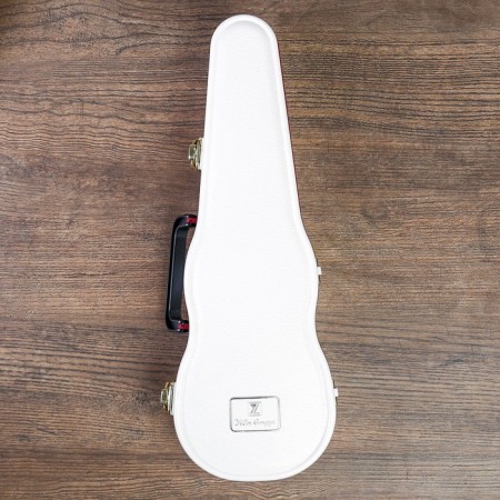 Casket Musical Plastic Mechanical "Violin" White 6x34.5x12.7 cm-5
