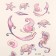 Tattoo on the body color "Mermaid and underwater world" 12x7.5 cm