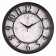 Watching clock, interior "millennium", silent, d-30.5 cm, black and white