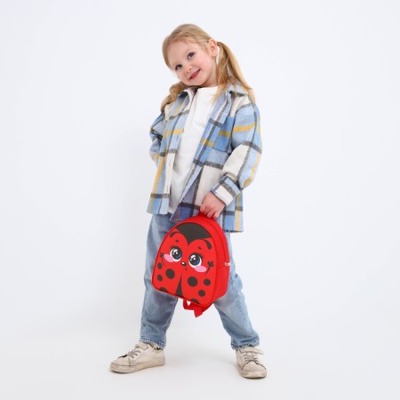 Baby backpack for the girl "God's ladybug", district. 23x20.5 cm-8