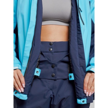 Ski costume female winter, size 56, blue color-6