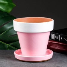 Flower, pink pot, h11, d12, 0.5l