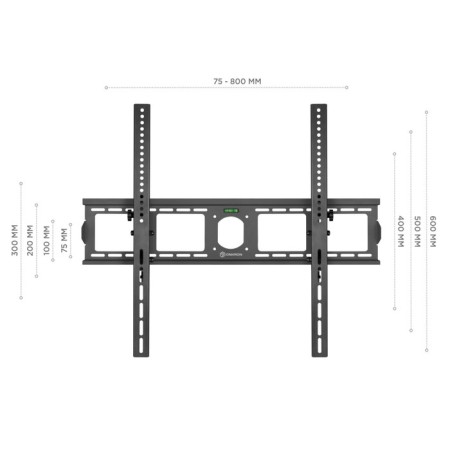 Black Black 55 "-100" Max.75kg wall tilt-4