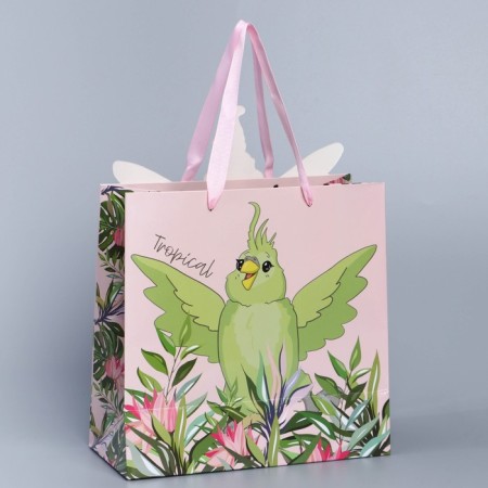 Gift package, packaging, “parrot”, 22 x 22 x 10 cm-2