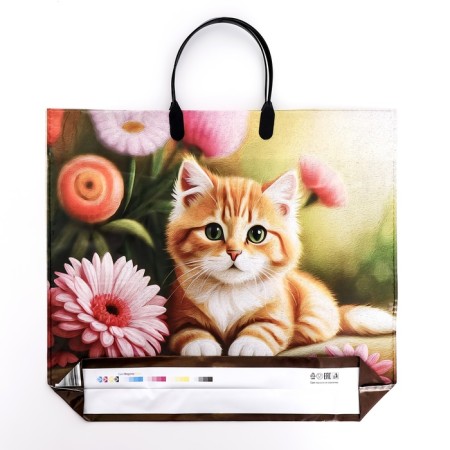 Package "Red Kitten", polyethylene with a plastic pen, 37x34 cm, 90 μm-1