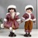 Doll Collectible couple set 2 pcs "Nick and Pasha in outfits with fur" 30 cm