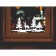 Decorative sticker for windows "Deer in the forest" 50x24 cm (snow 10x20 cm)