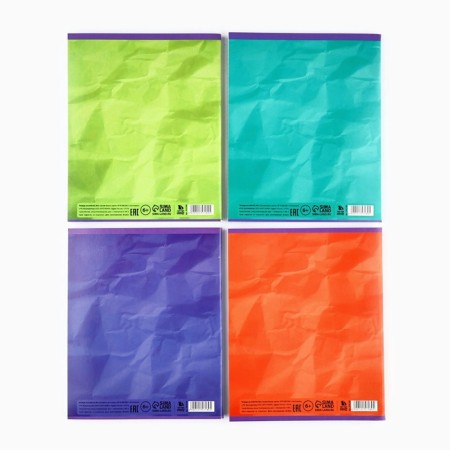 Notebook A5, 96 liters on paper, 4 pcs “Trend” mix-3