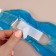 Facial mask hydrogel, cooling/warming, 23 × 10 × 0.5 cm, blue color