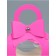 Folding box, with a bow and a pen, 13 x 6.5 x 4 cm, pink